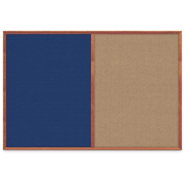 Slim Style Indoor Enclosed Corkboard, 30